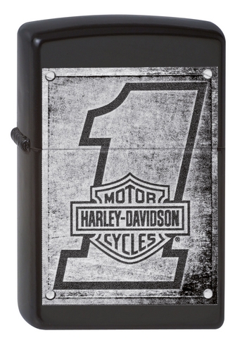 Zippo Harley Davidson Metal Wood Planks